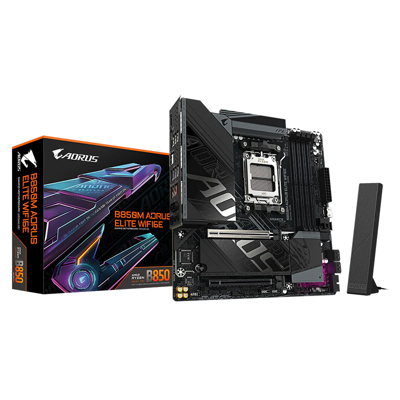 Gigabyte B850M Aorus Elite WiFi6E AM5 mATX Motherboard (B850M A ELT WF6E)