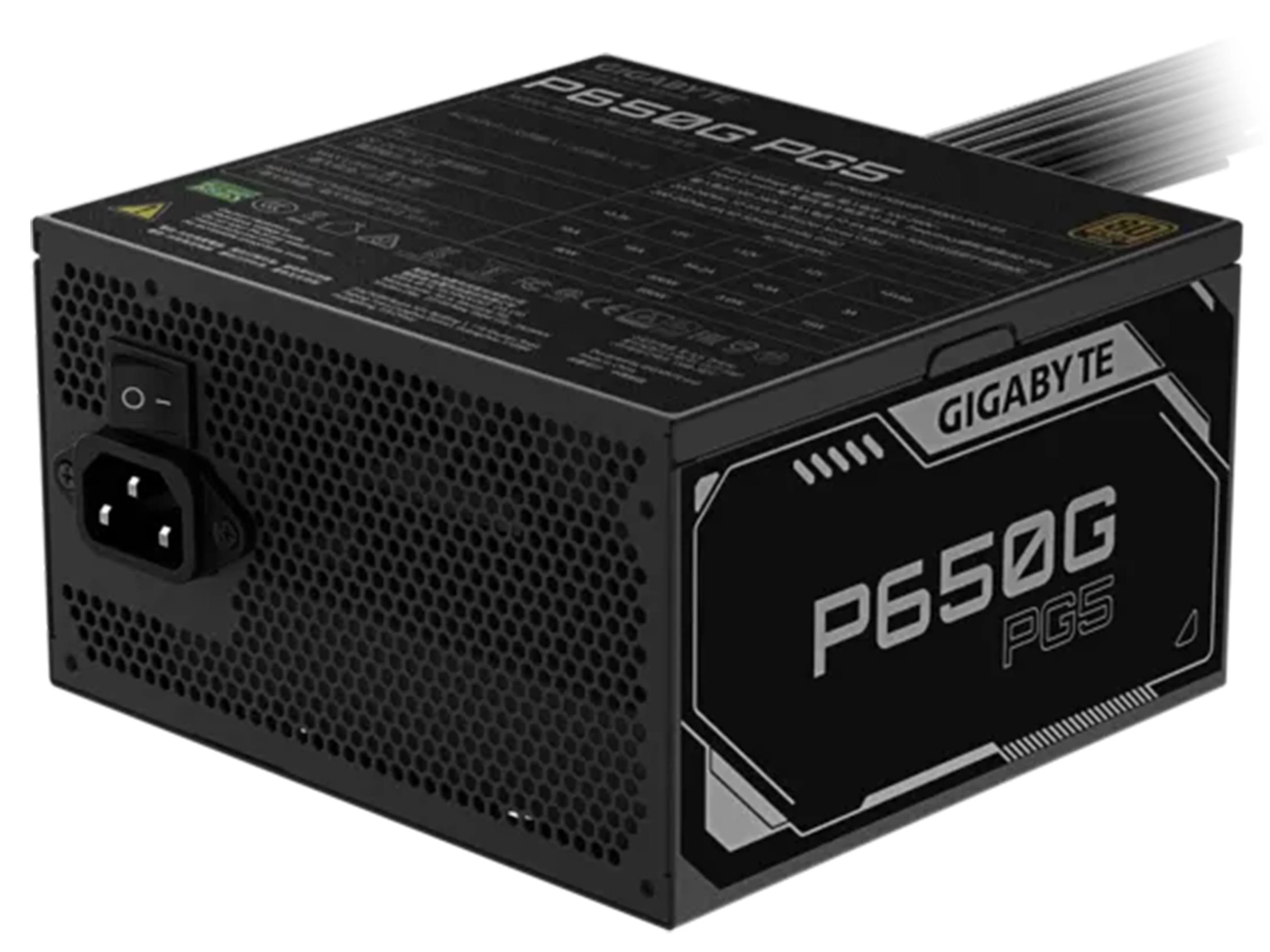 Gigabyte PG5 650w 80+ Gold Fully Modular ATX 3.1 Power Supply - Image 2