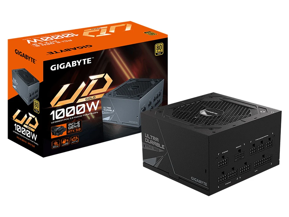 Gigabyte UD1000GM PG5 rev. v2 1000W 80+ Gold Fully Modular PCIe Gen 5.0 ATX Power Supply - Image 2