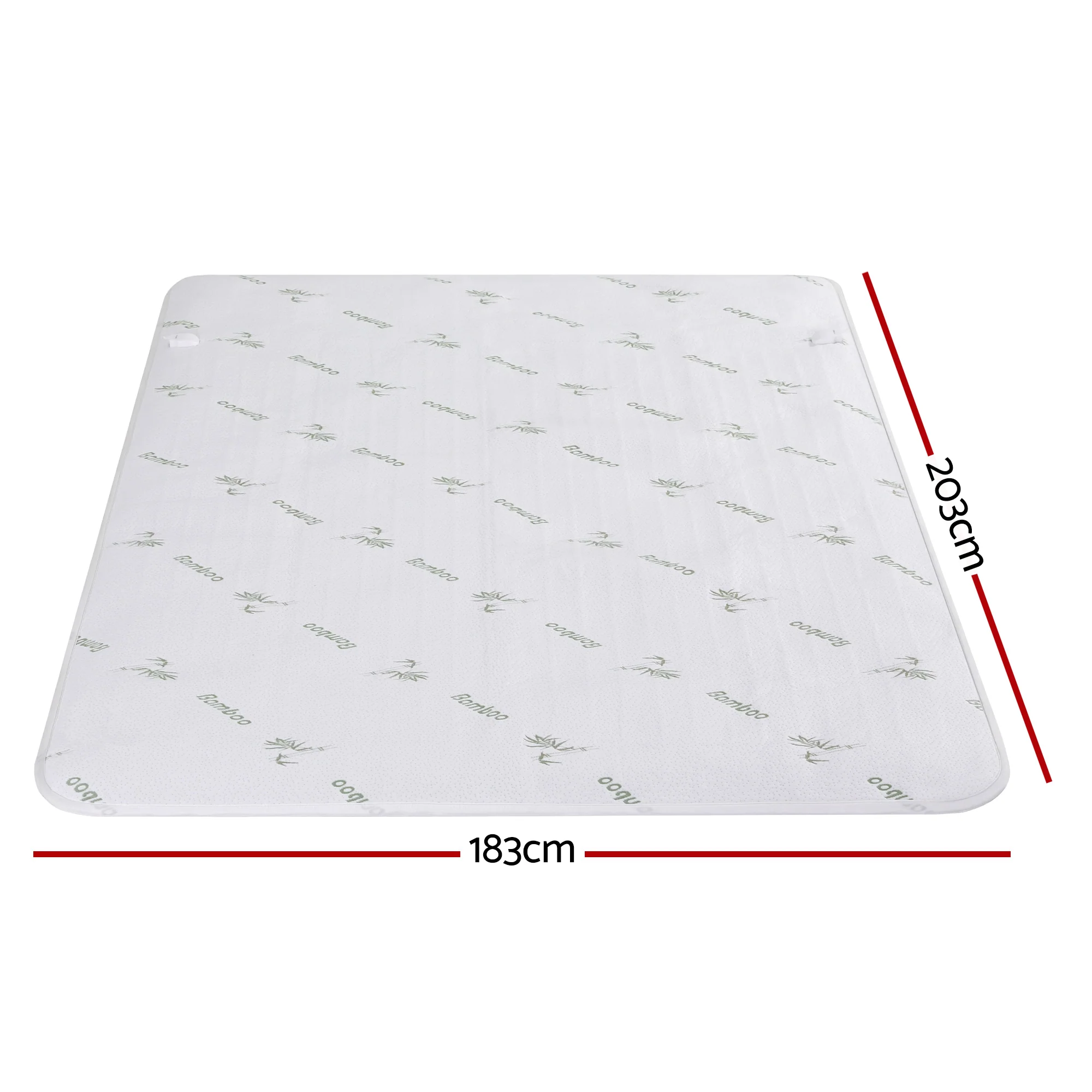 Giselle Electric Blanket Bamboo Fabric King Fitted Heated Pad Underlay Washable Winter - Image 3
