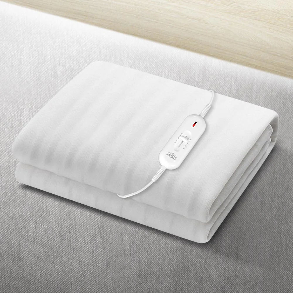 Giselle Electric Blanket Single Heated Fully Fitted Washable Pad Winter Warm - Image 2