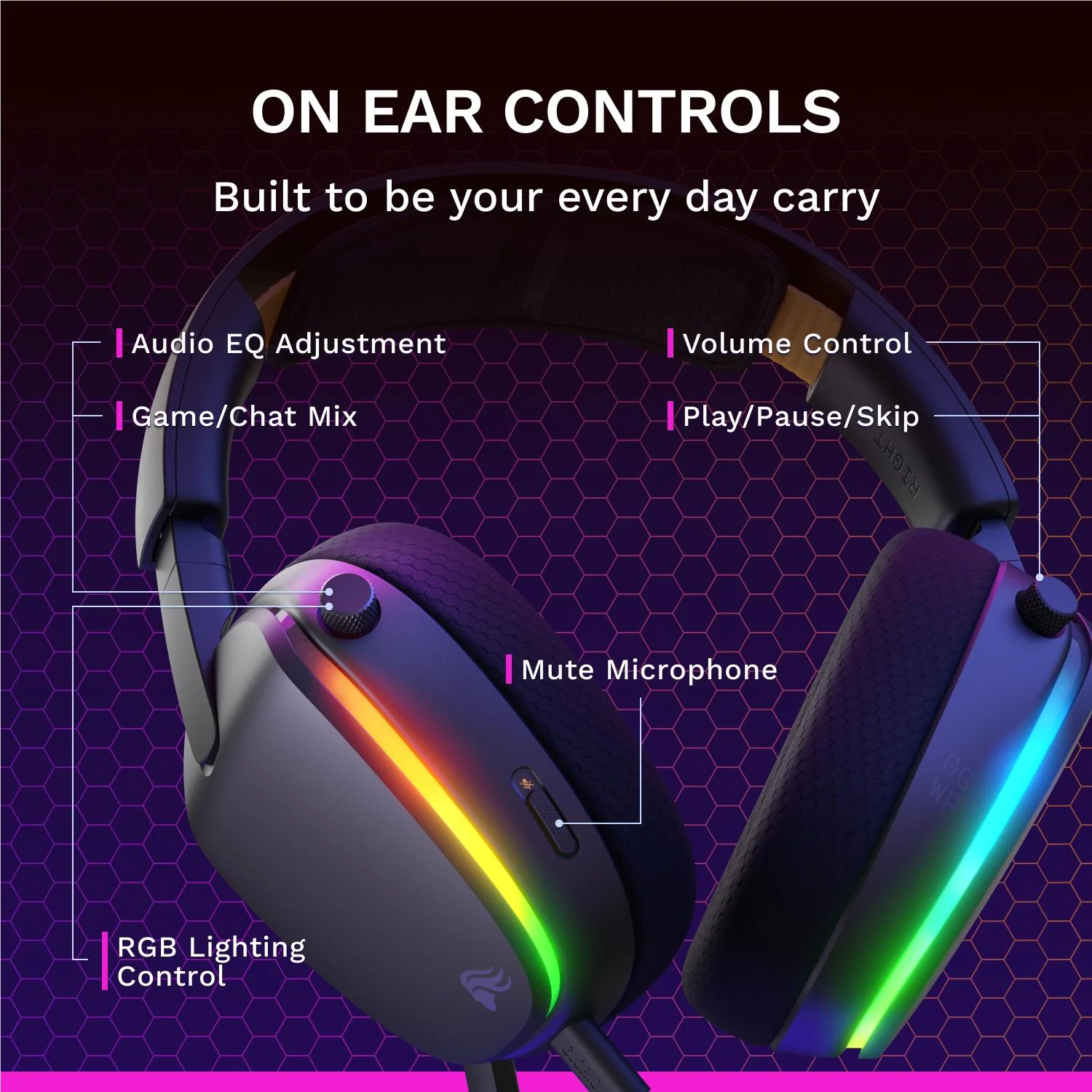Glorious GHS Eternal RGB Stereo RGB Gaming Headset for PS5, PS4, Switch and PC (Black) - Image 9