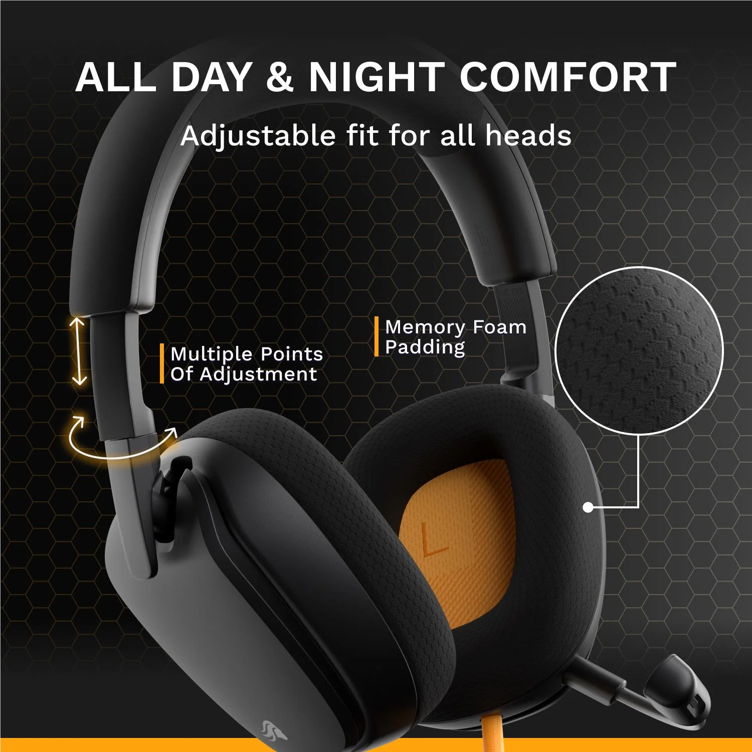 Glorious GHS Eternal Stereo Gaming Headset for PS5, PS4, Xbox, Switch and PC (Black) - Image 7