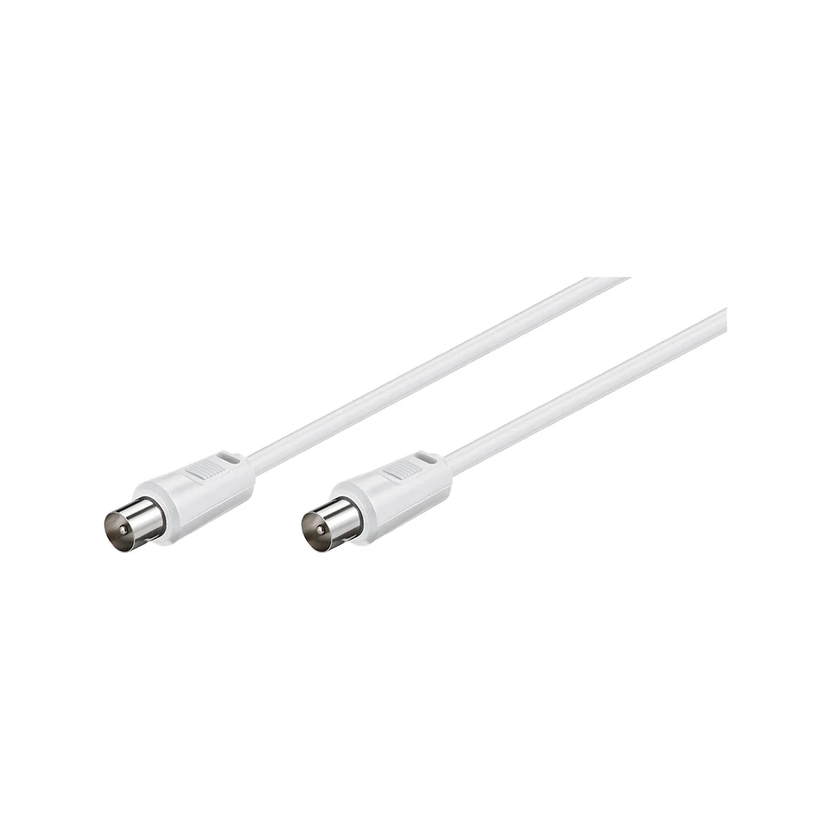 Goobay 5m Antenna Cable (<70 dB) (M/M) for TVs/Receivers/Radios - White - Image 4
