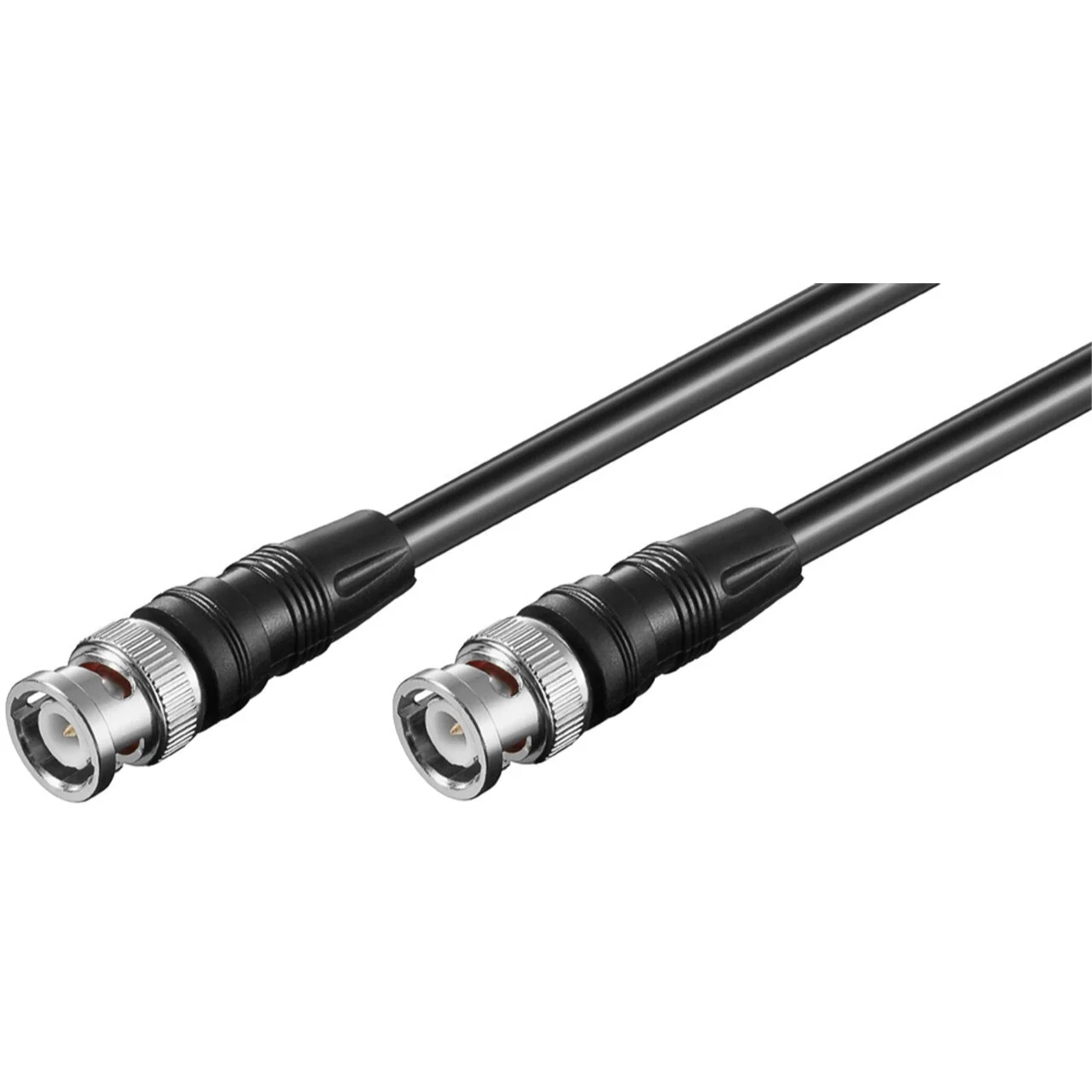 Goobay BNC Connector Cable (RG58) Shielded for Stationary Radios and Microphones - Black