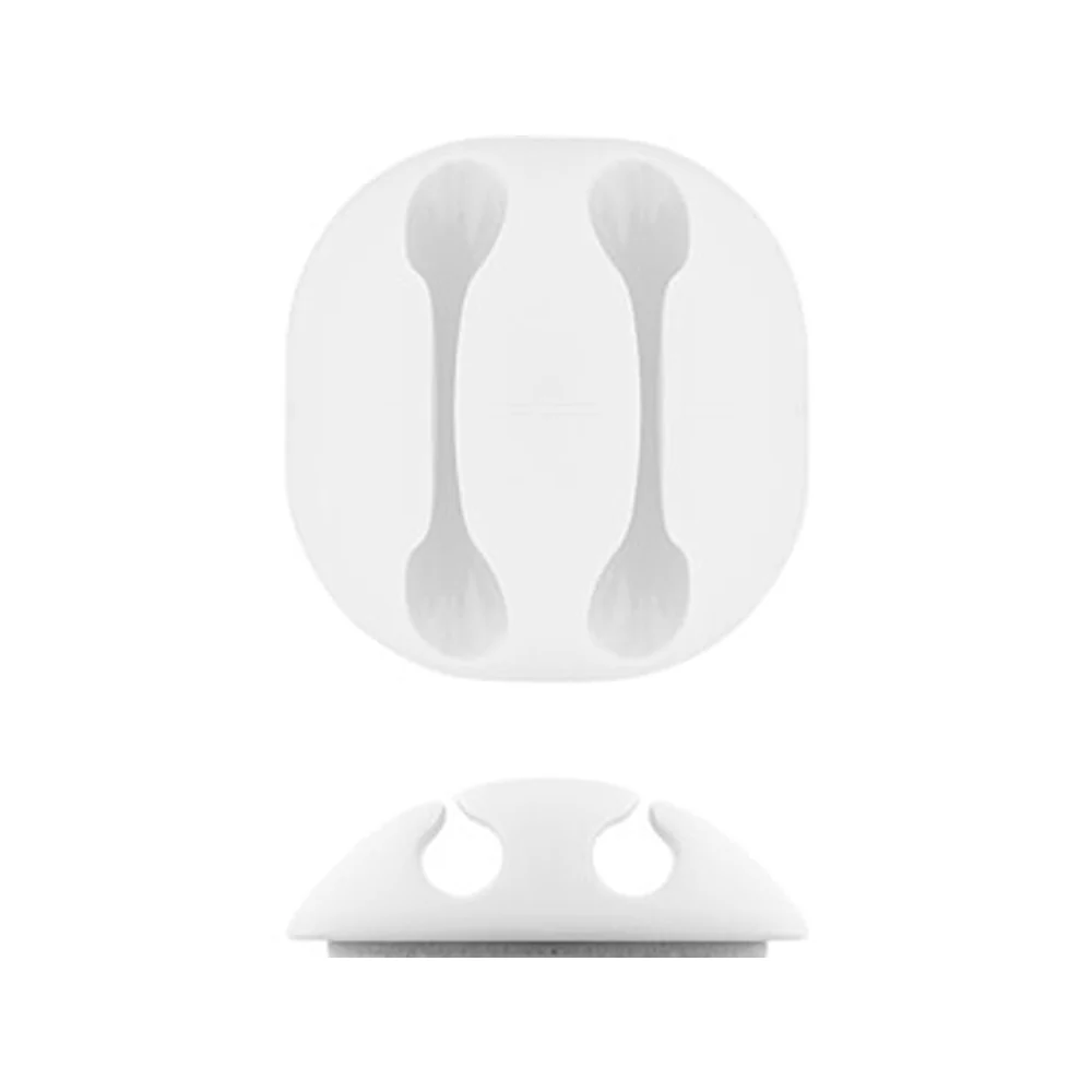 Goobay Mixed Slot Adhesive Cable Organizers (White) 5-Pieces - Image 3