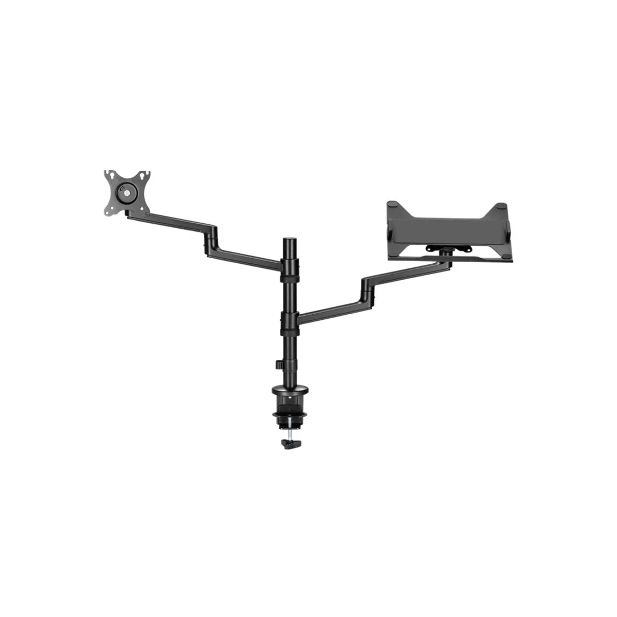 Goobay Monitor Mount Workstation Single Pole PRO (Black) - Image 3