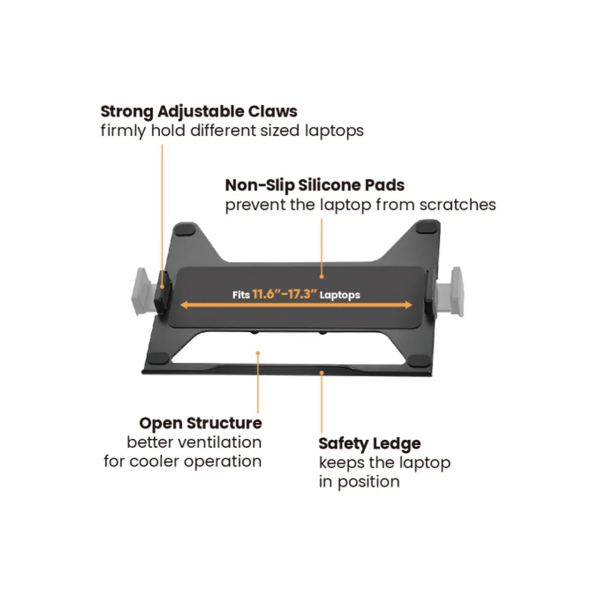 Goobay Monitor Mount Workstation Single Pole PRO (Black) - Image 9