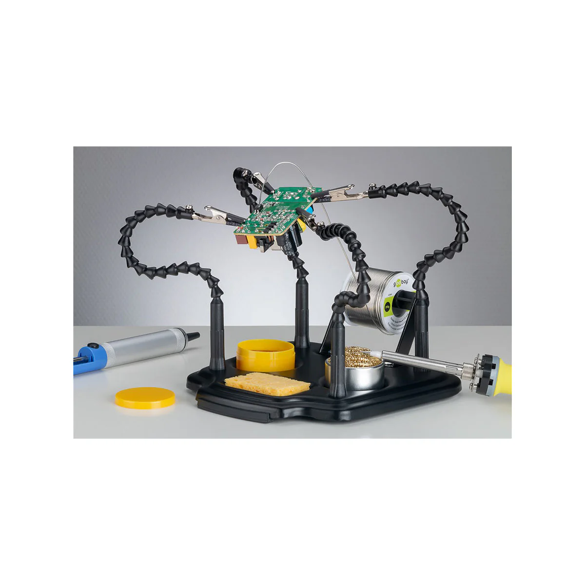 Goobay Soldering Aid with 4 Flexible Arms for Soldering (Black) - Image 2