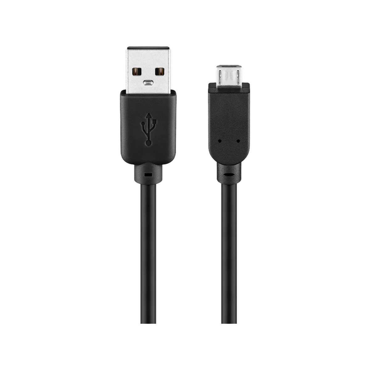 Goobay USB-A to Micro USB Charge & Sync Cable 0.15M for Mobile Phones (Black) - Image 2