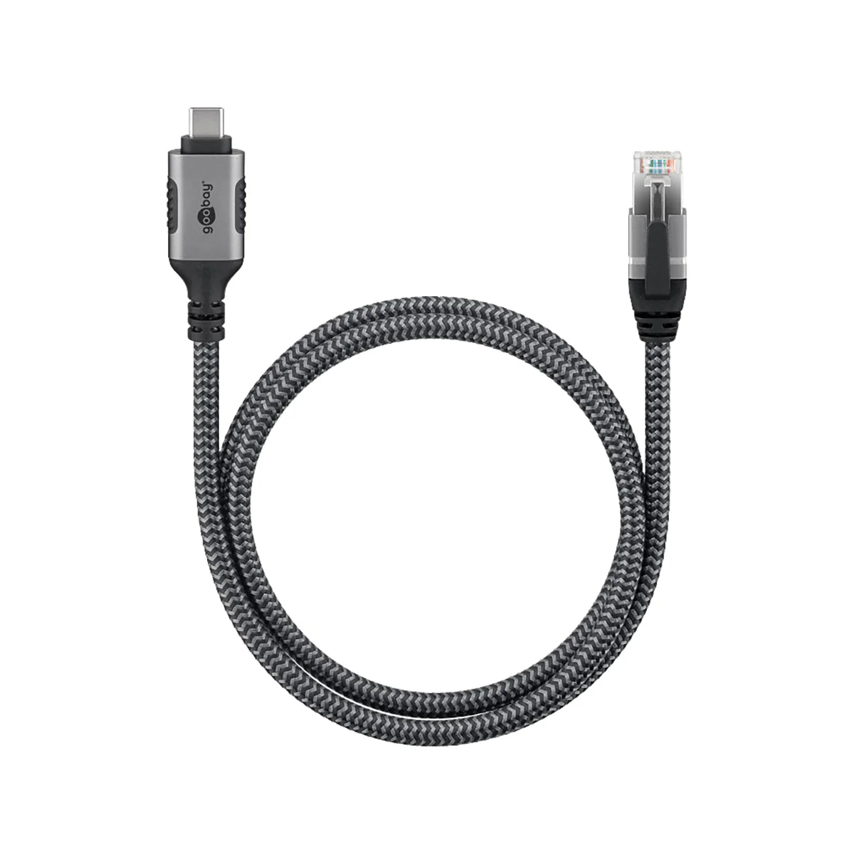 Goobay USB-C™ 3.1 to RJ45 Ethernet Cable 3m for Laptop/Tablet (Black) - Image 5