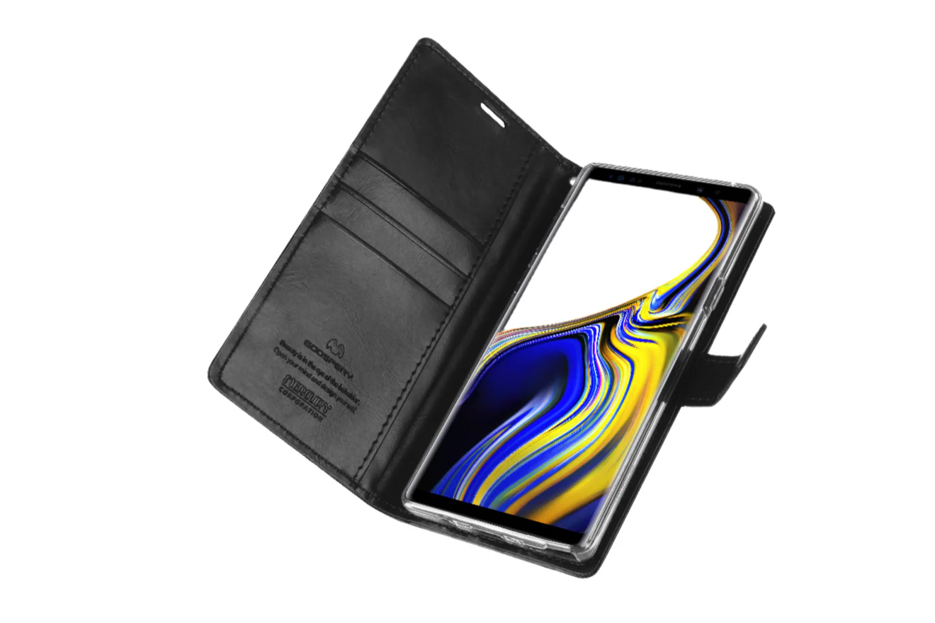 Goospery Bluemoon Diary for Galaxy S22 Ultra - Black - Image 6