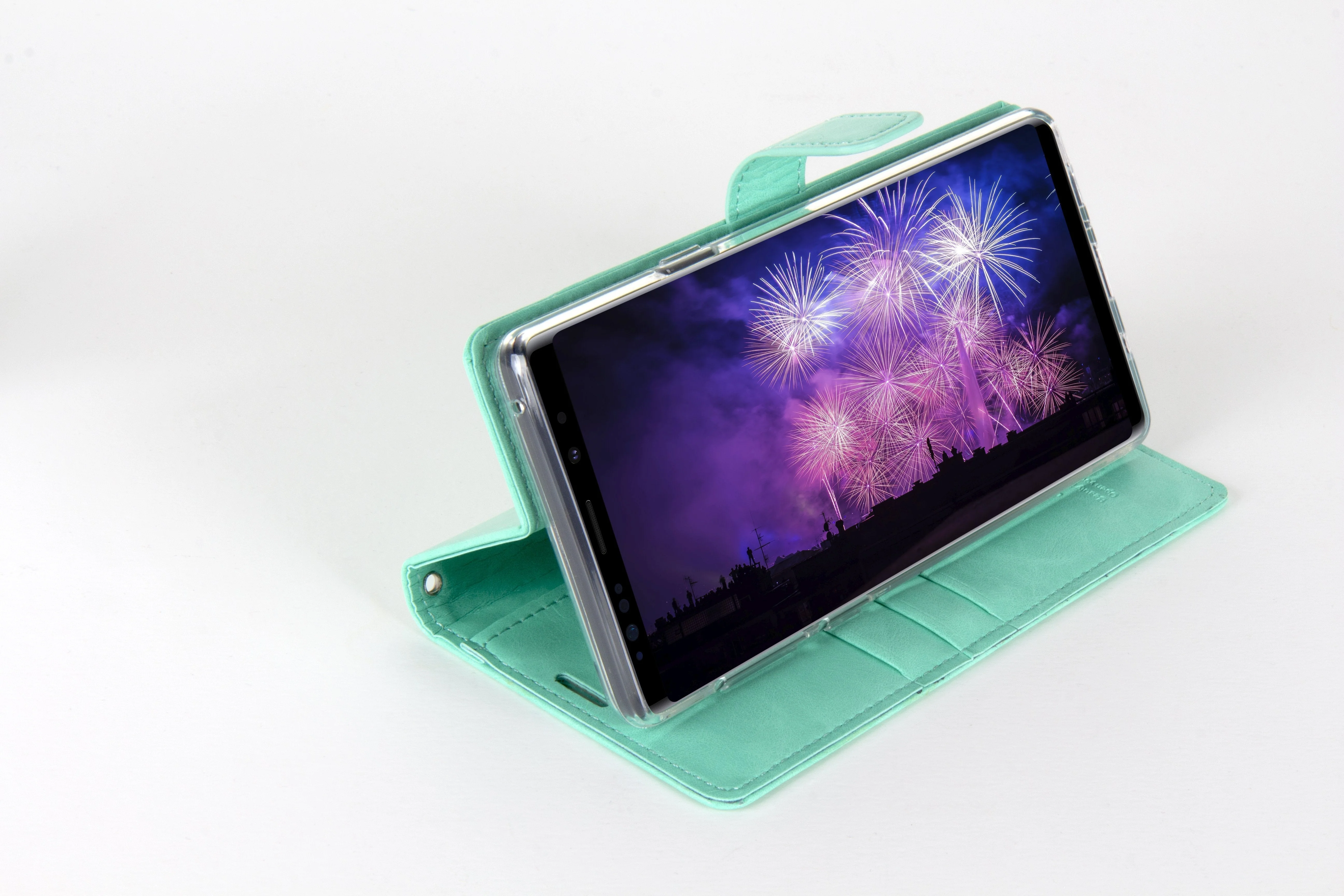 Goospery Bluemoon Diary for Galaxy S22 Ultra - Mint - Image 5