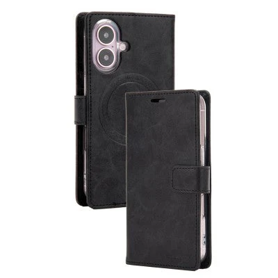 Goospery Bluemoon Diary for iPhone 16 - Black, With Magsafe - Image 2