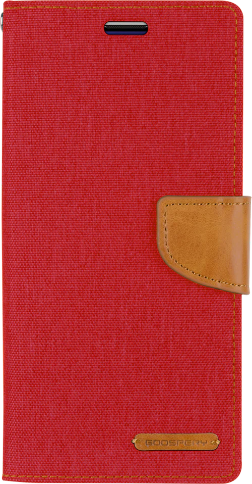 Goospery Canvas Diary For iPhone 12 mini - Red - Image 5