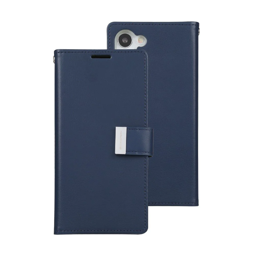 Goospery Rich Diary Case for Samsung Galaxy S23 Plus - Navy - Image 4