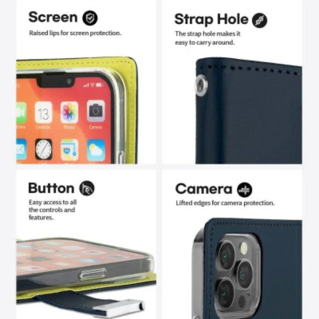 Goospery Rich Diary for iPhone 16 Plus - Mint - Image 4
