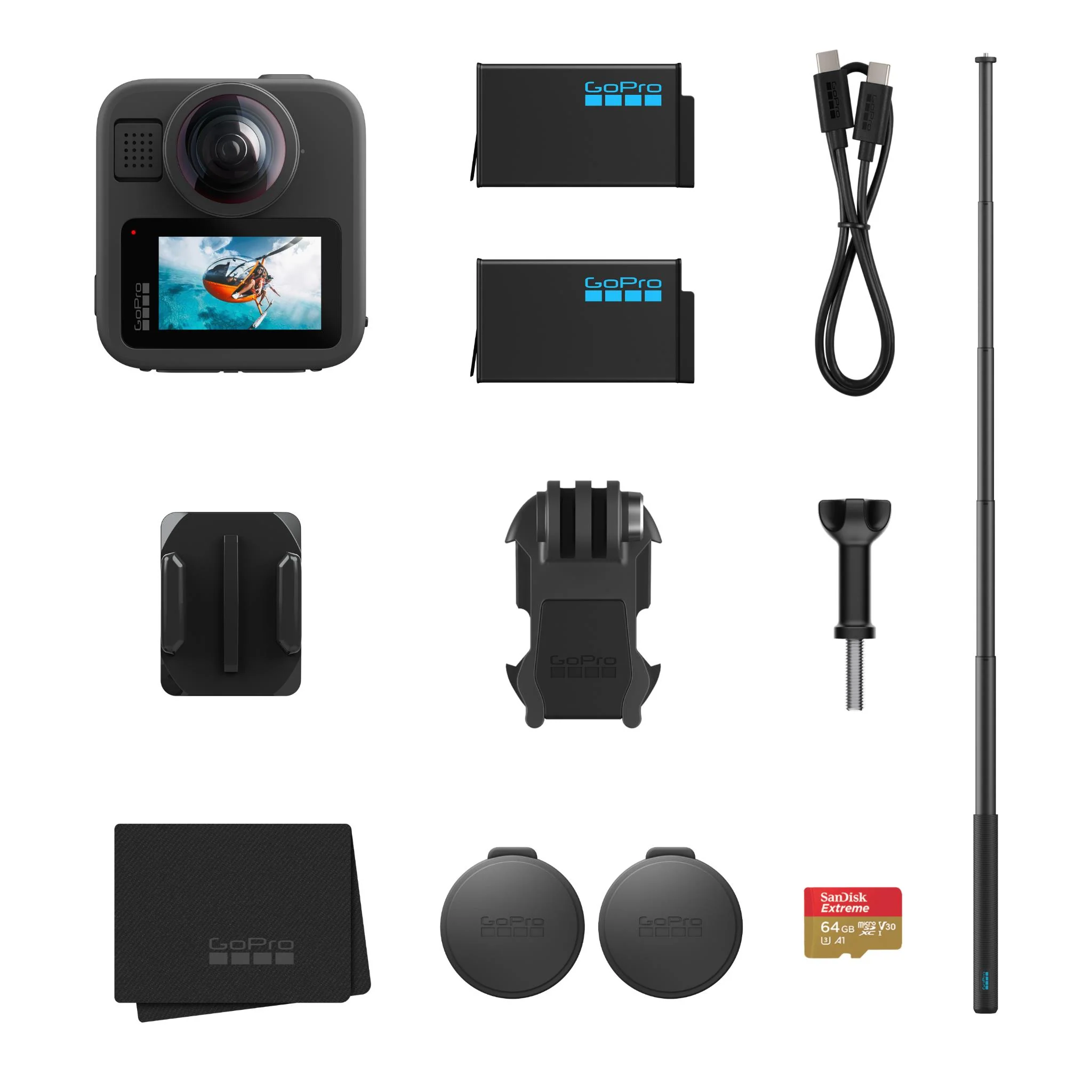 GoPro MAX 2 8K 360 Action Cam Accessories Bundle - Image 12