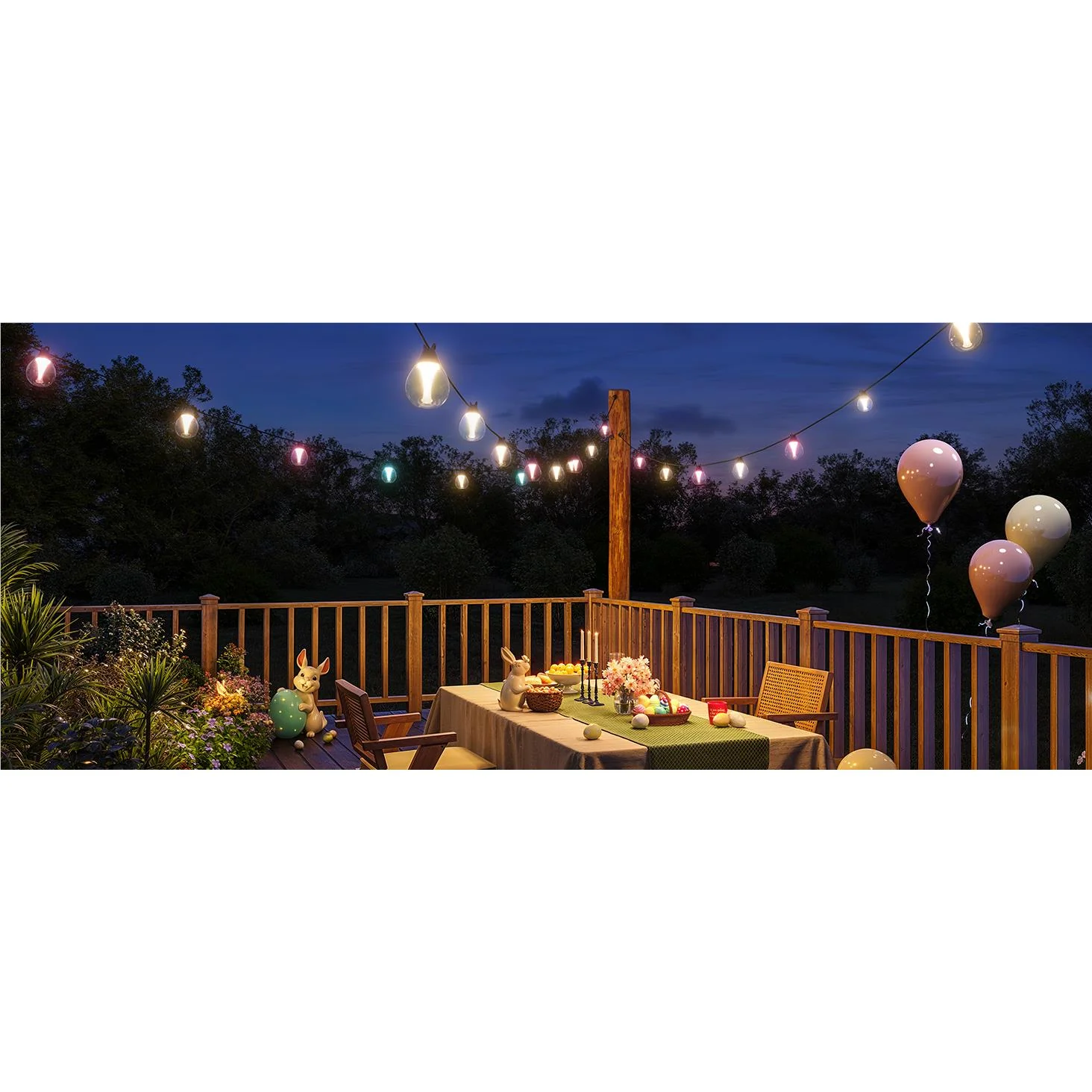 Govee Outdoor Clear Bulb String Lights (15m) - Image 5