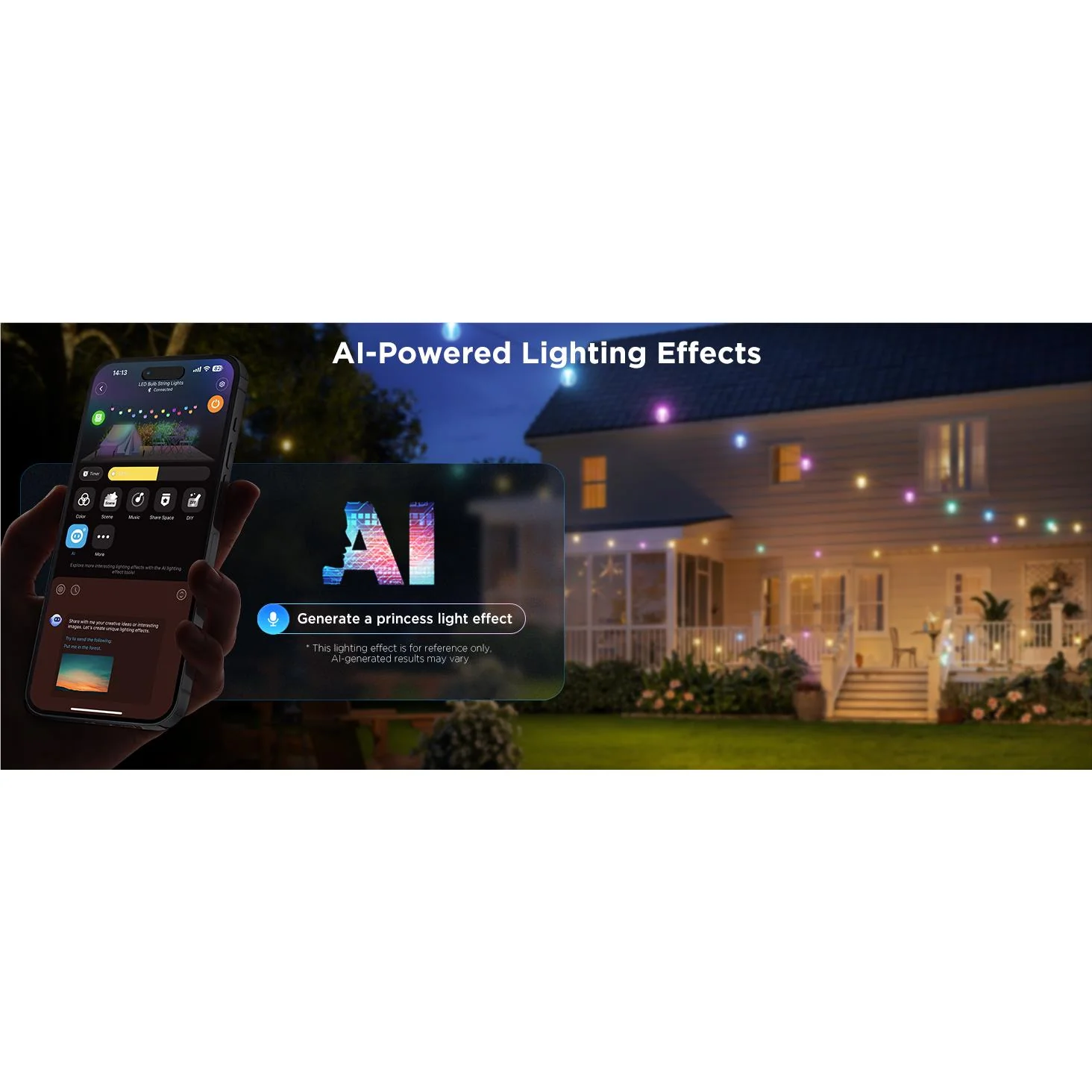 Govee Outdoor Clear Bulb String Lights (15m) - Image 9
