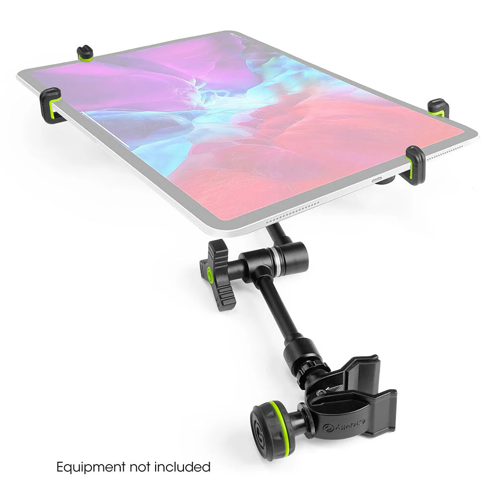 Gravity Premium Adjustable Tablet Holder Bracket For Mic Stand (Black) - Image 4