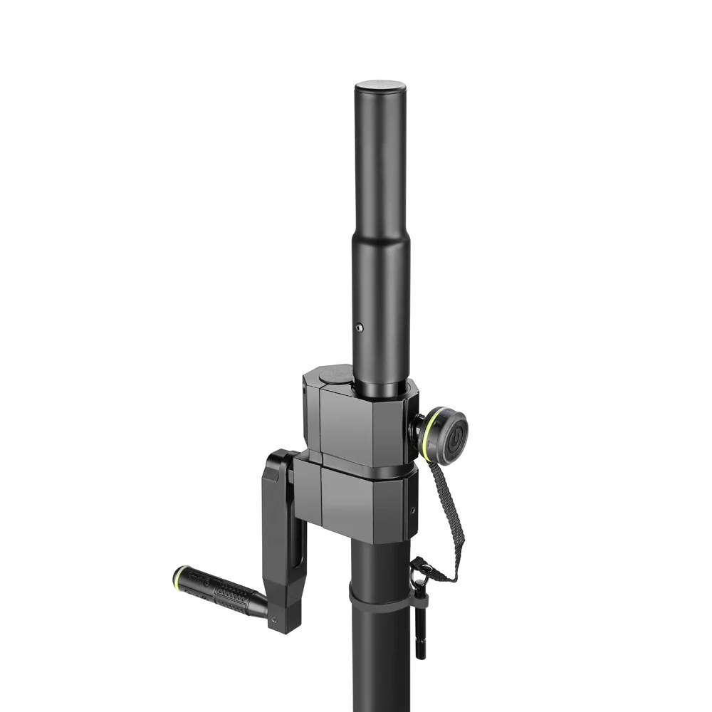 Gravity SP2472B Adjustable Pole Extension with Crank 35mm to M20 Black - Image 4