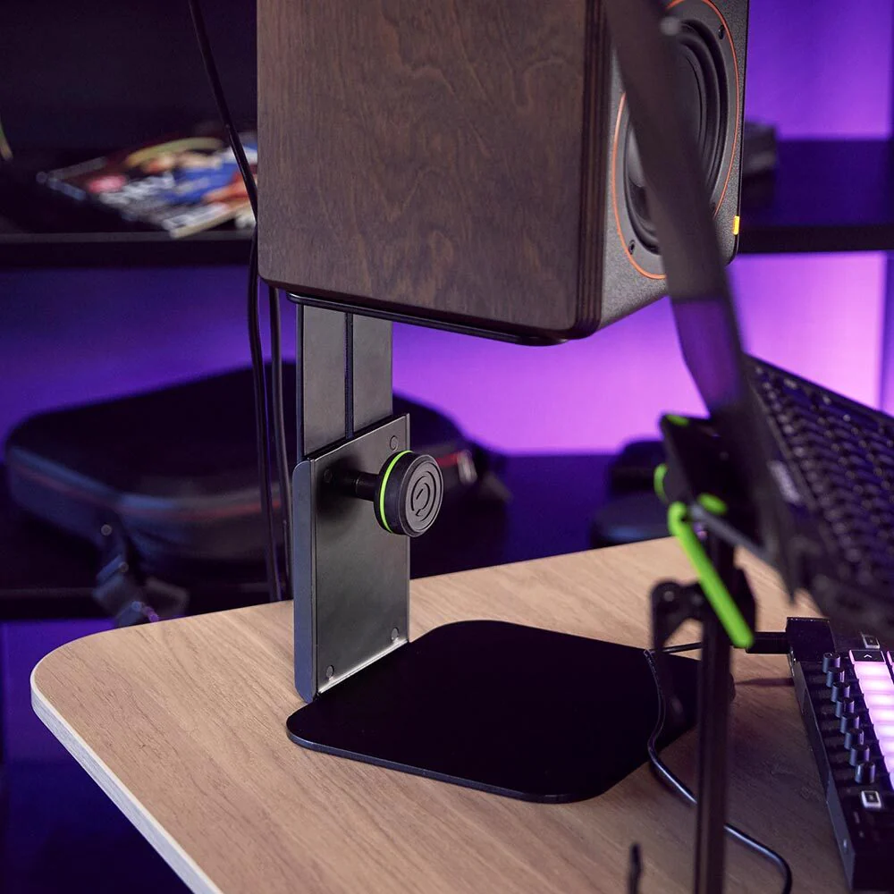 Gravity SP3102CB Compact 25cm Table Stand Storage Mount For Studio Monitor Black - Image 4
