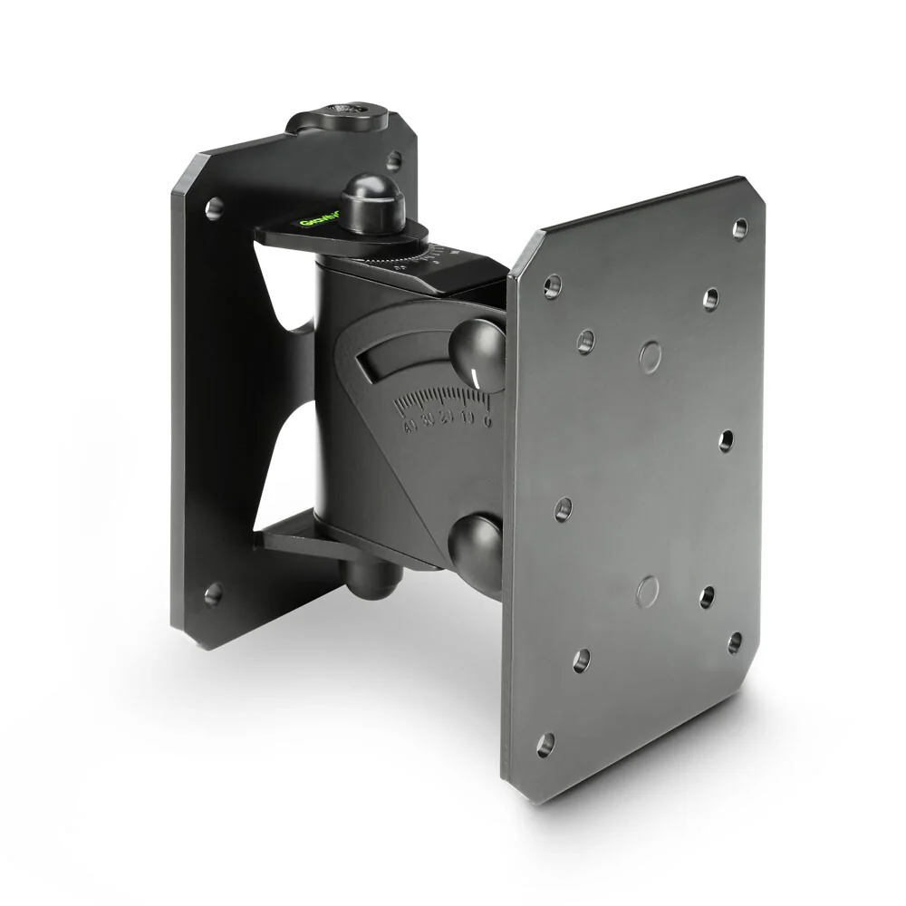 Gravity SPWMBS20B Tilt & Swivel Steel Wall Mount Holder For Speaker 20KG Black