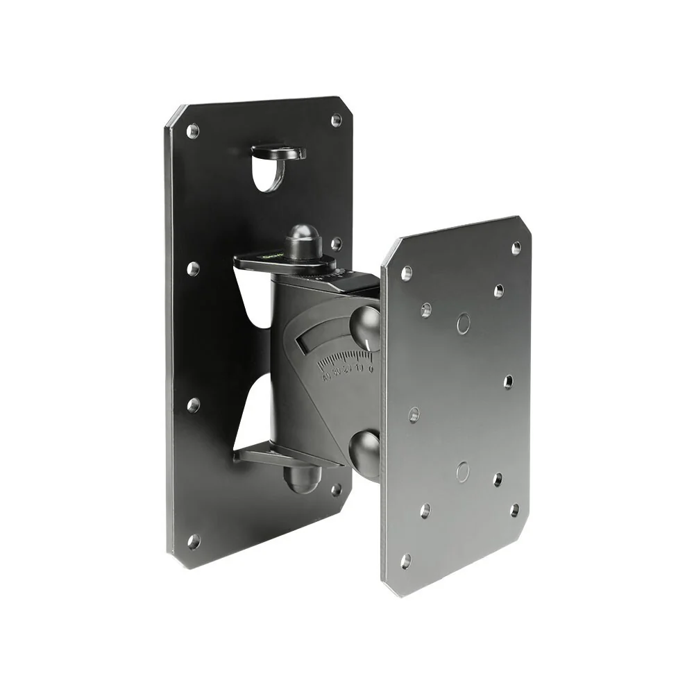 Gravity SPWMBS30B Tilt & Swivel Steel Wall Mount Holder For Speaker 30KG Black
