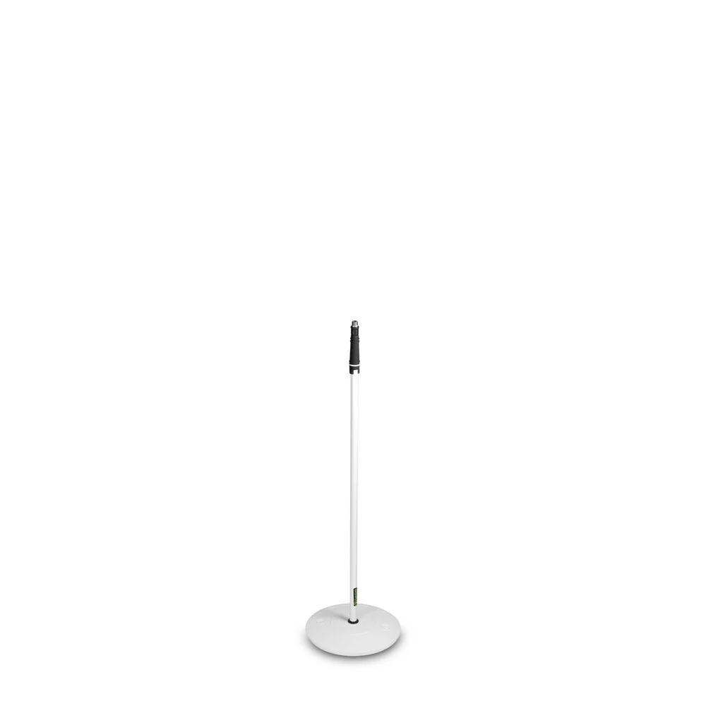 Gravity Straight Mic Stand with Round Base 160cm (White) - Image 2
