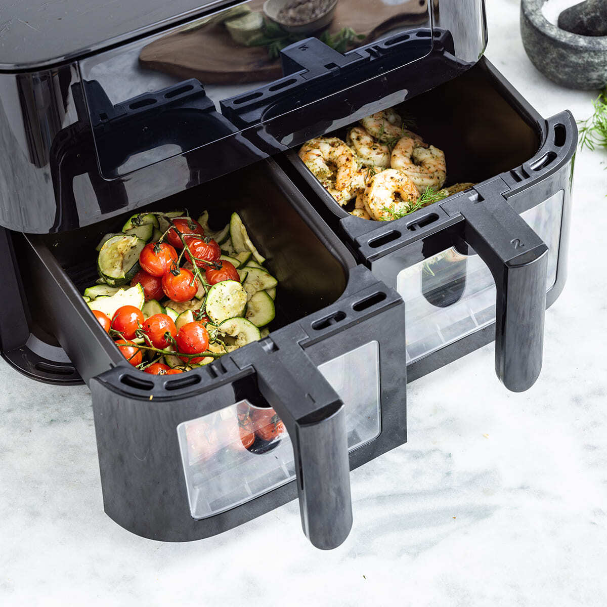 GreenPan Bistro 2 Baskets Electric Airfryer Home Benchtop Kitchen Cookware - Image 9