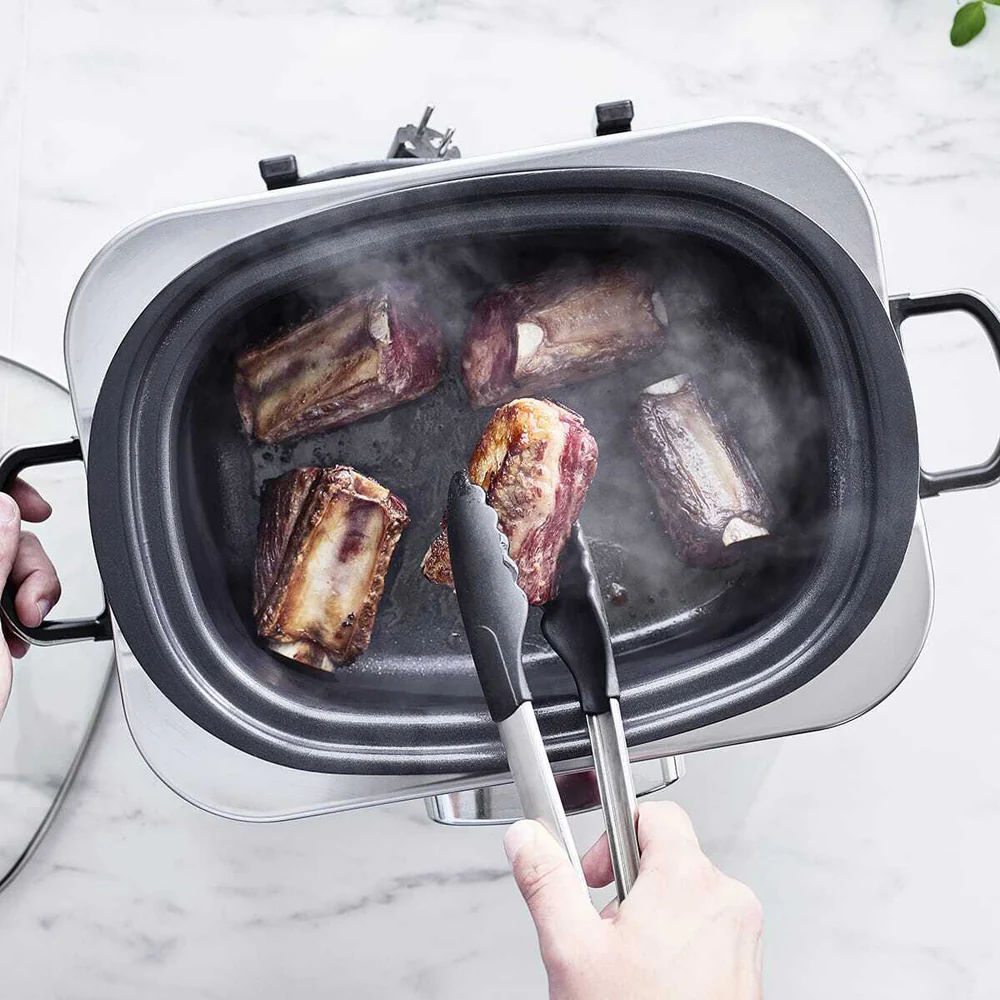 GreenPan Elite Electric Black Slow Cooker 230V 2200W Home Kitchen Cookware - Image 4