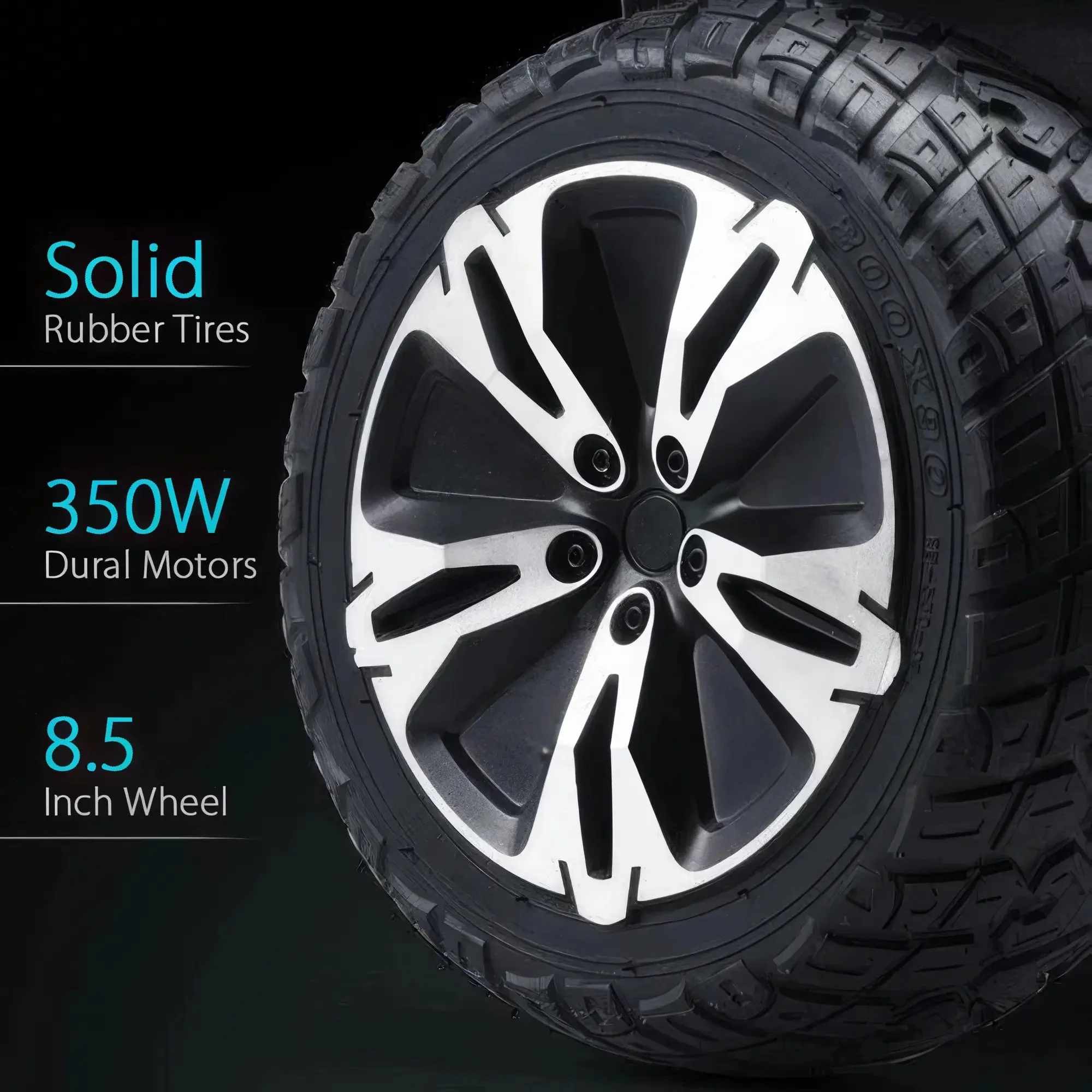 GYROOR G2 Warrior Hoverboard (Black) - Image 6