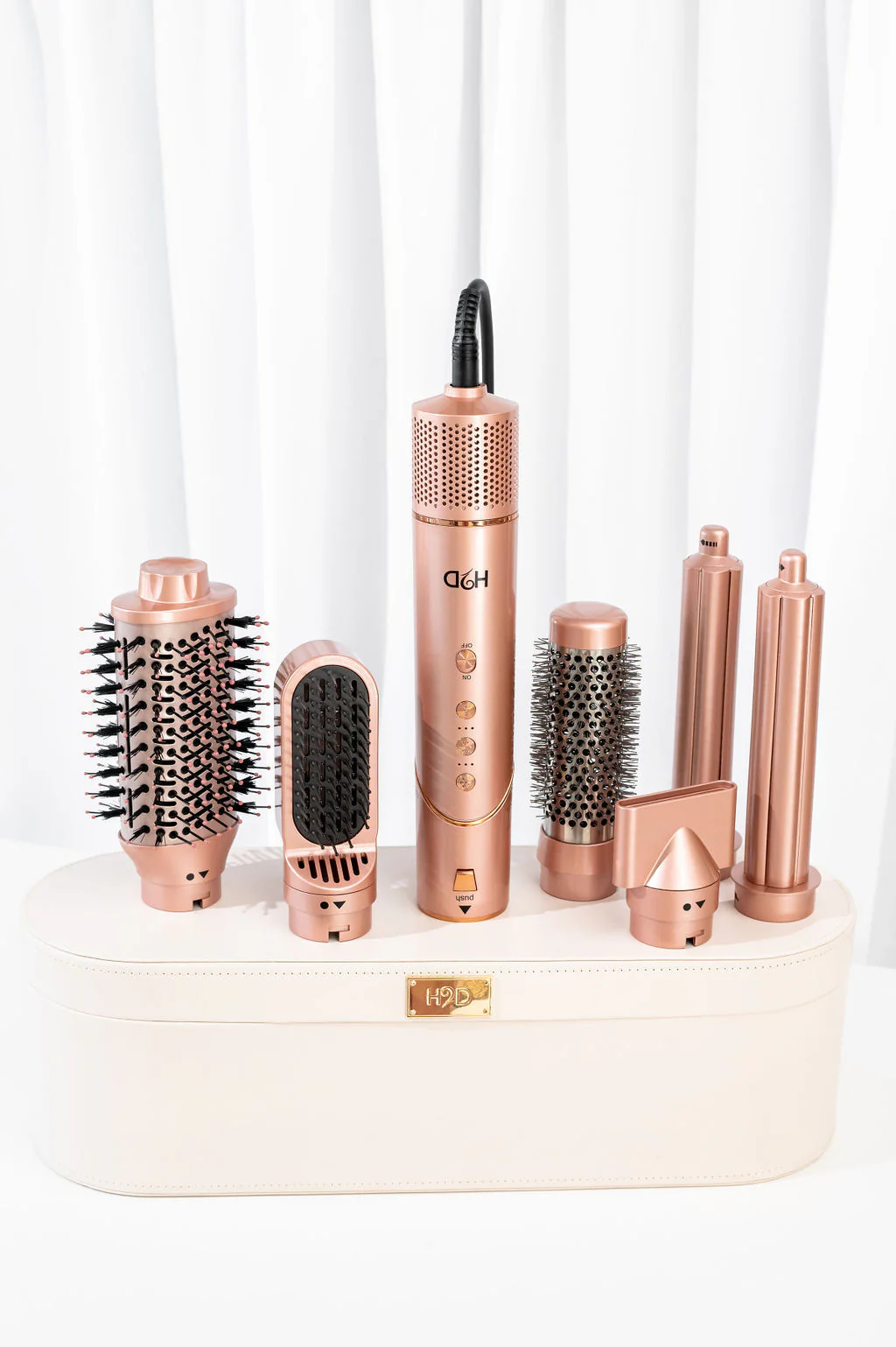 H2D 6-in-1 Ultra Styler Hair Styling Tool in Rose Gold - Image 10