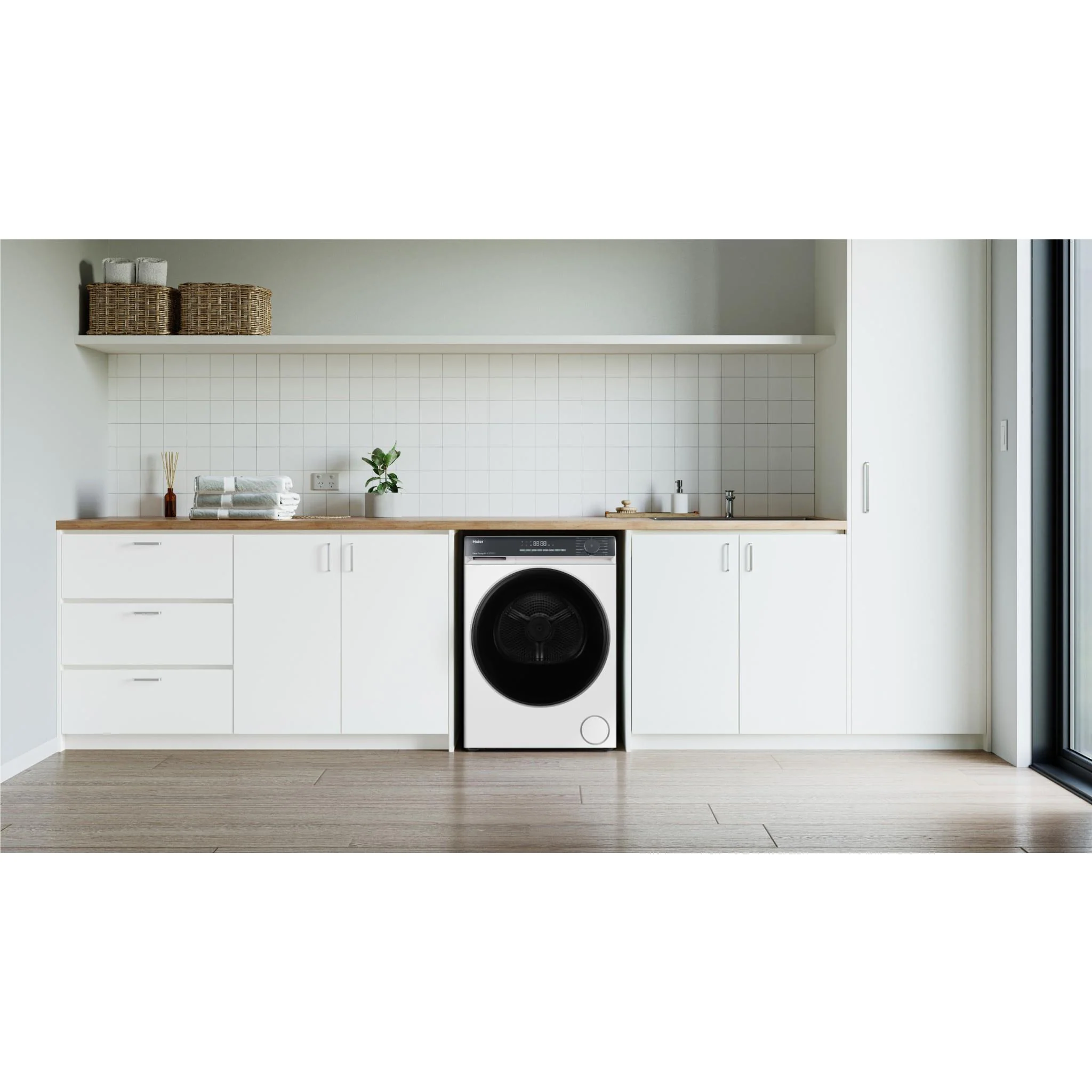 Haier HDHPS80KW1 300 Series 8kg Heat Pump Dryer (White) - Image 5