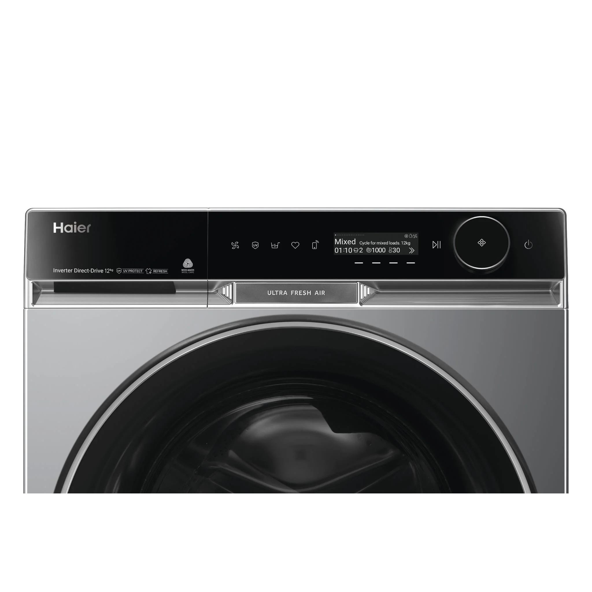 Haier HWF12PXB1 600 Series 12kg Front Load Washer (Dark) - Image 6
