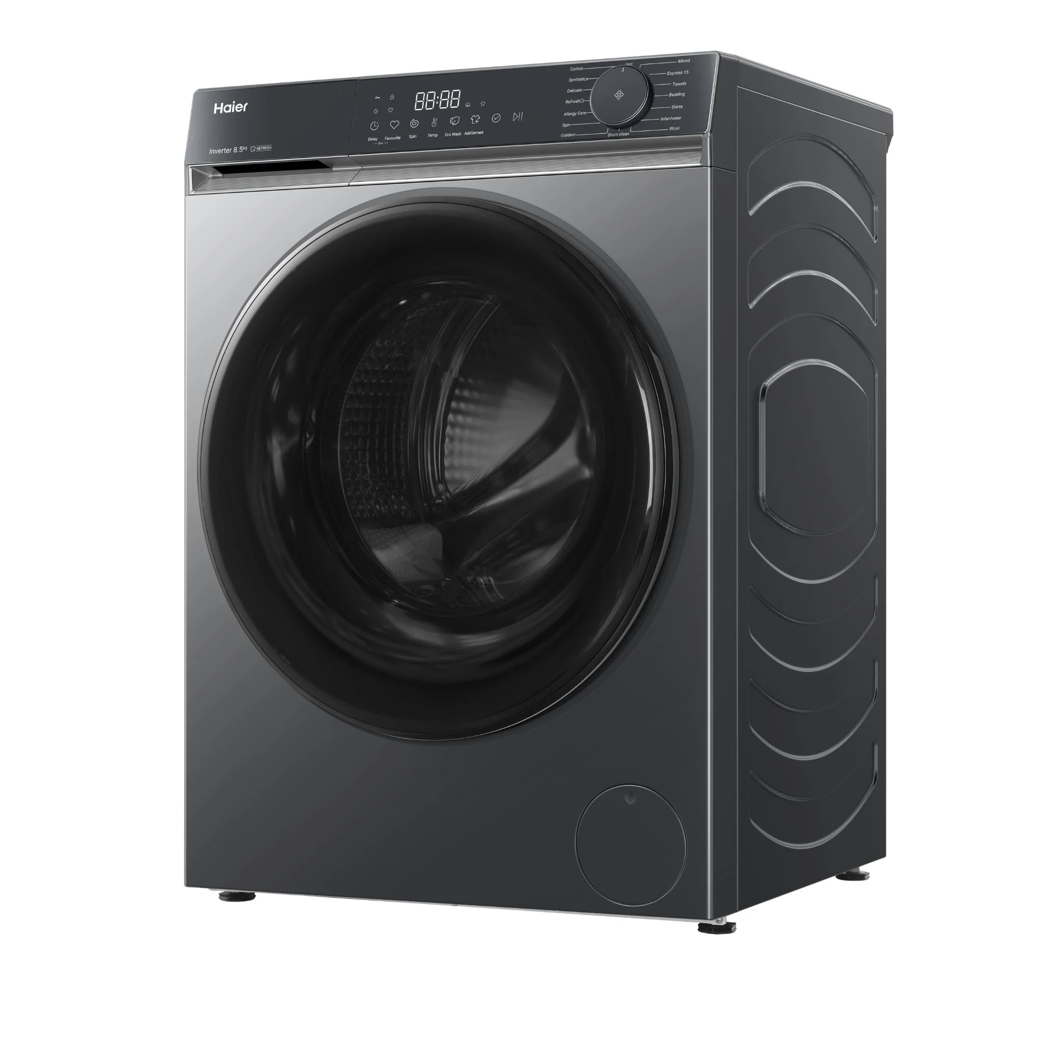 Haier HWF85KB1 300 Series 8.5kg Front Load Washer (Dark) - Image 2