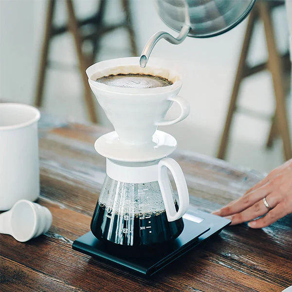 Hario V60 Ceramic Pour Over Set - White - Image 6