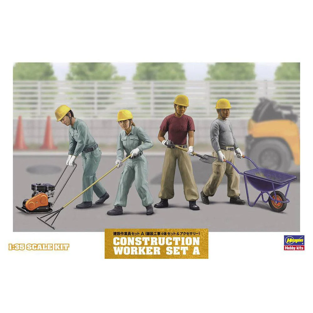 Hasegawa 1/35 Construction Worker Set A - Image 2