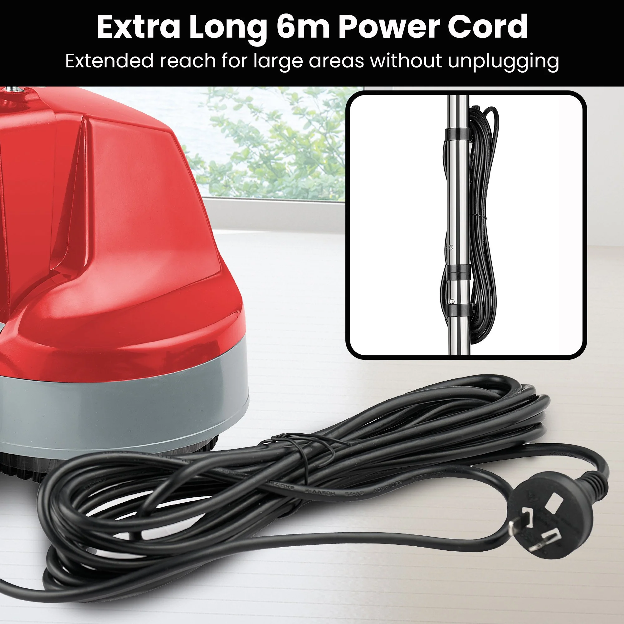 Hauskeeper Electric Floor Polisher Waxer/Buffer for Timber & Hard Floors - Image 10