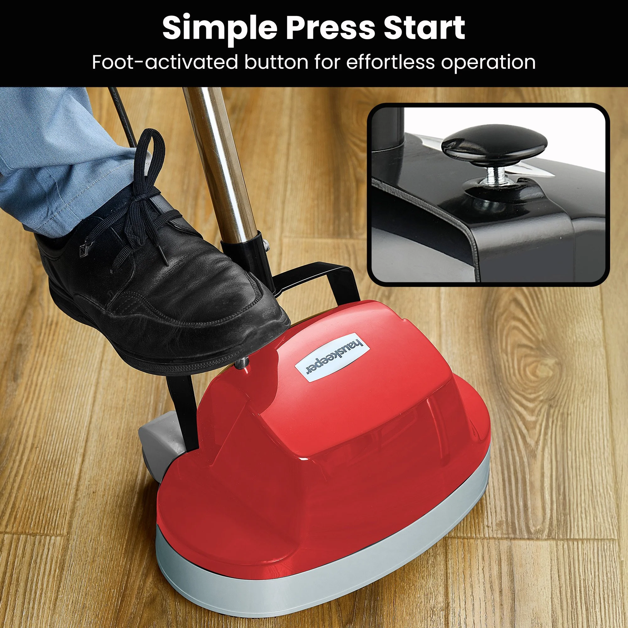 Hauskeeper Electric Floor Polisher Waxer/Buffer for Timber & Hard Floors - Image 8