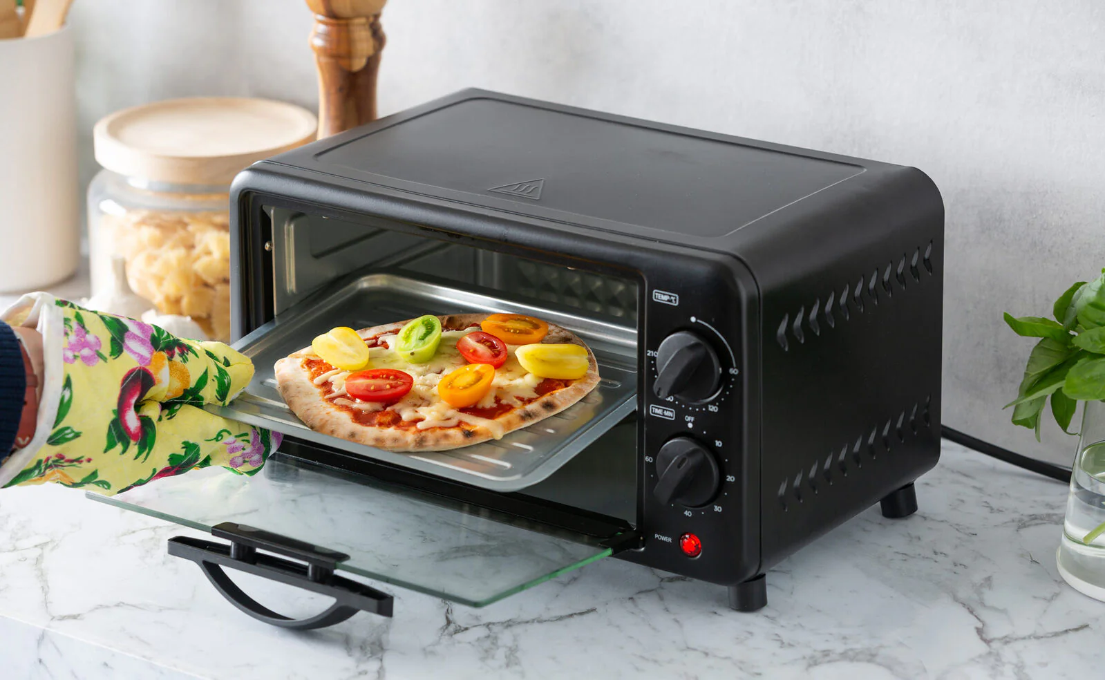 Healthy Choice 10L PFAS-Free Multi-Function Electric Toaster Oven with 2 Shelves - Image 2