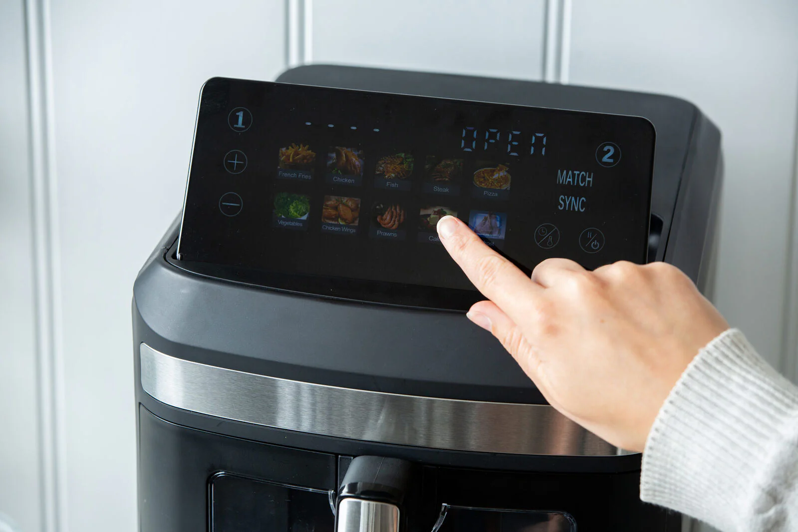 Healthy Choice 13L Dual Zone 2300W Double Stack Air Fryer with Foldable Top Display - Image 5