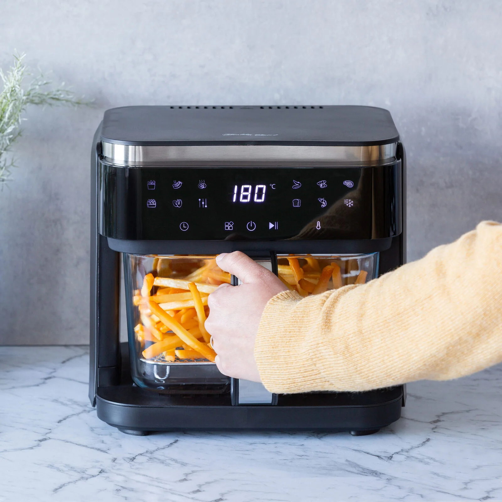 Healthy Choice 6L Digital Air Fryer with Glass Basket - Image 5