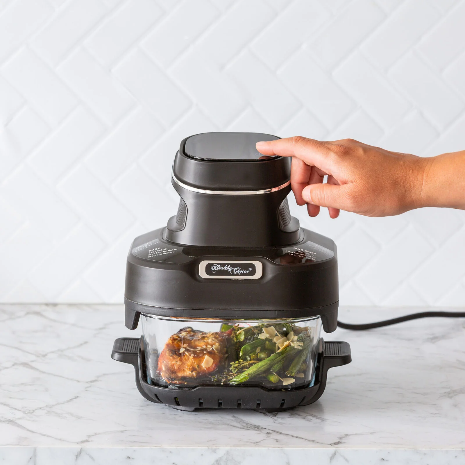 Healthy Choice Crisp N Go Air Fryer Dual Glass Bowl 4.5L - Image 5