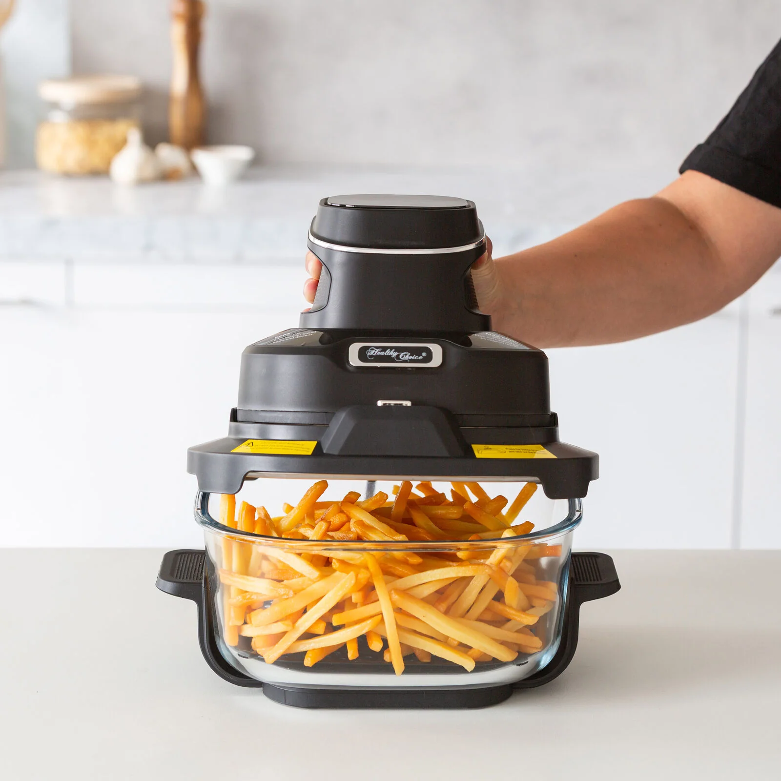 Healthy Choice Crisp N Go Air Fryer Dual Glass Bowl 4.5L - Image 8