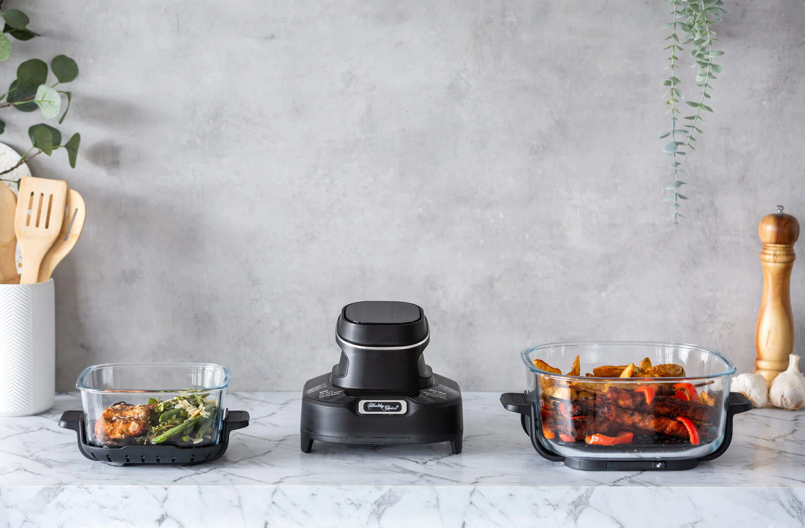 Healthy Choice Crisp N Go Air Fryer Dual Glass Bowl 4.5L - Image 9