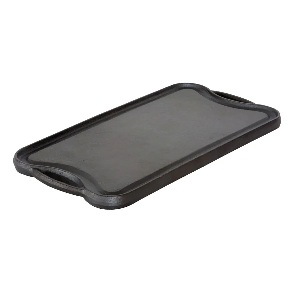Healthy Choice Oil-Seasoned Reversible Cast Iron Griddle/Grill Plate 50x25cm - Image 2