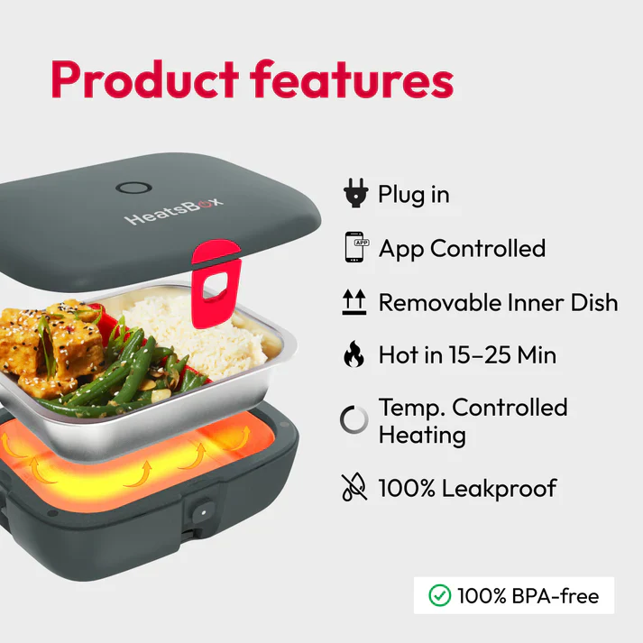 HeatsBox Style+ Smart heating Lunchbox - Image 4