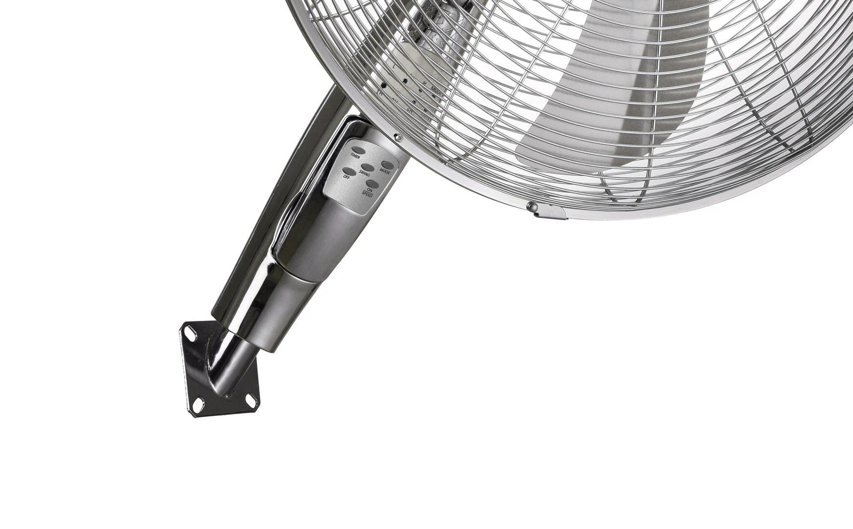 Heller 40cm Chrome Wall Mounted Fan 3 Speed Oscillating Tilt/Hanging w/ Remote - Image 4